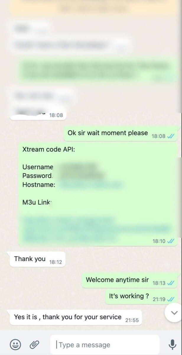Customer satisfied with their purchase of Nordic IPTV subscription displayed on a smartphone screen, highlighting excellent IPTV service